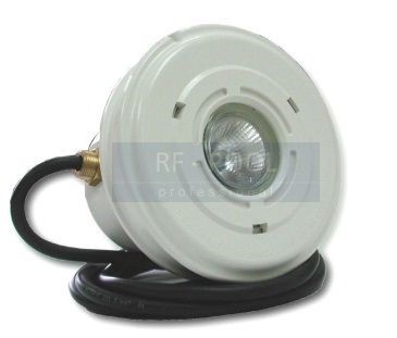 BAZÉNOVÝ REFLEKTOR MINI 50W/12V ABS PRE BETÓNOVÉ BAZÉNY S OBRÚČKOU Z ABS