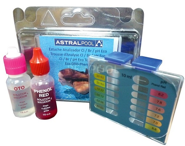 TESTER ECO PRE MERANIE VOĽNÉHO CHLÓRU a pH