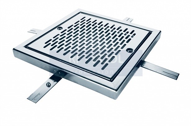 ODVODŇOVACIA MRIEŽKA ŠTVORCOVÁ  KRYCIA 300 x 300 mm AISI-316