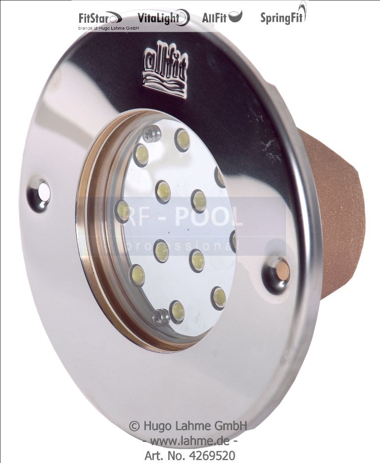 BAZÉNOVÝ REFLEKTOR Z BRONZU POWER LED 40W MIDI PRE FÓLIOVÉ BAZÉNY